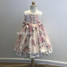 wholesale baby girls fall printed frocks dress